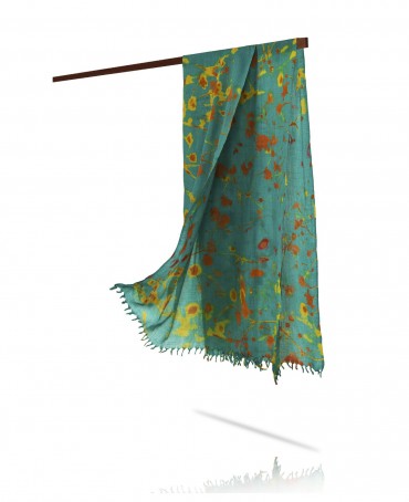 Палантин Женский W40-FLEUR.SAUVAGE/VERTE